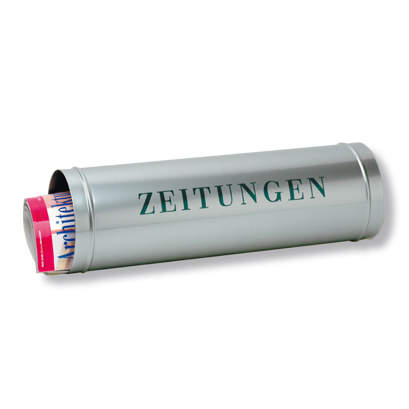 Zeitungsrolle 800 mit Schriftzug
