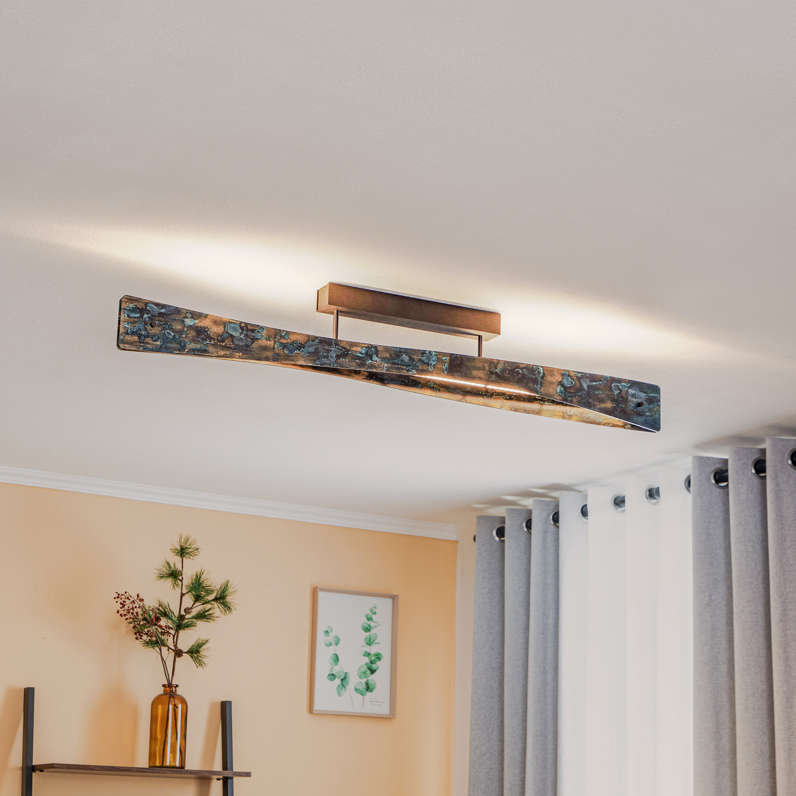 Quitani Baloria Lampă suspendată LED negru/oxidat - Bucătărie - modern - metal de impact oxidat negru mat - Aluminiu