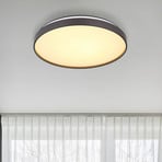 Lampa sufitowa LED Eclypse, antracyt, Ø 48 cm, akryl/metal