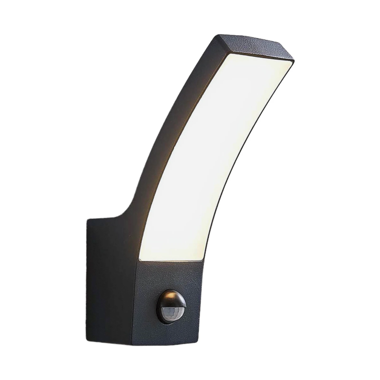 Lindby LED-Außenwandlampe Ilvita, Sensor, anthrazit, IP54