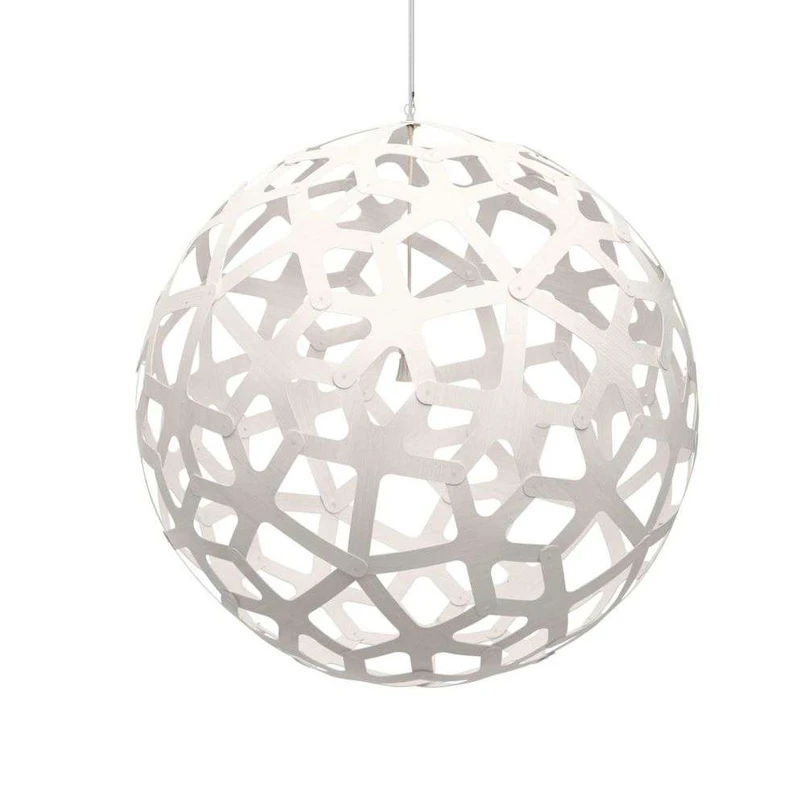 david trubridge - Coral Hanglamp Ø100 Wit 2 Kanten