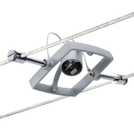 Paulmann Mac II spot til wiresystem, mat krom