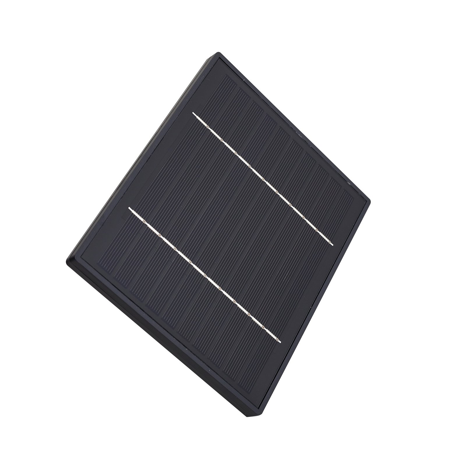Lindby LED solar wall light Virane, black, aluminium