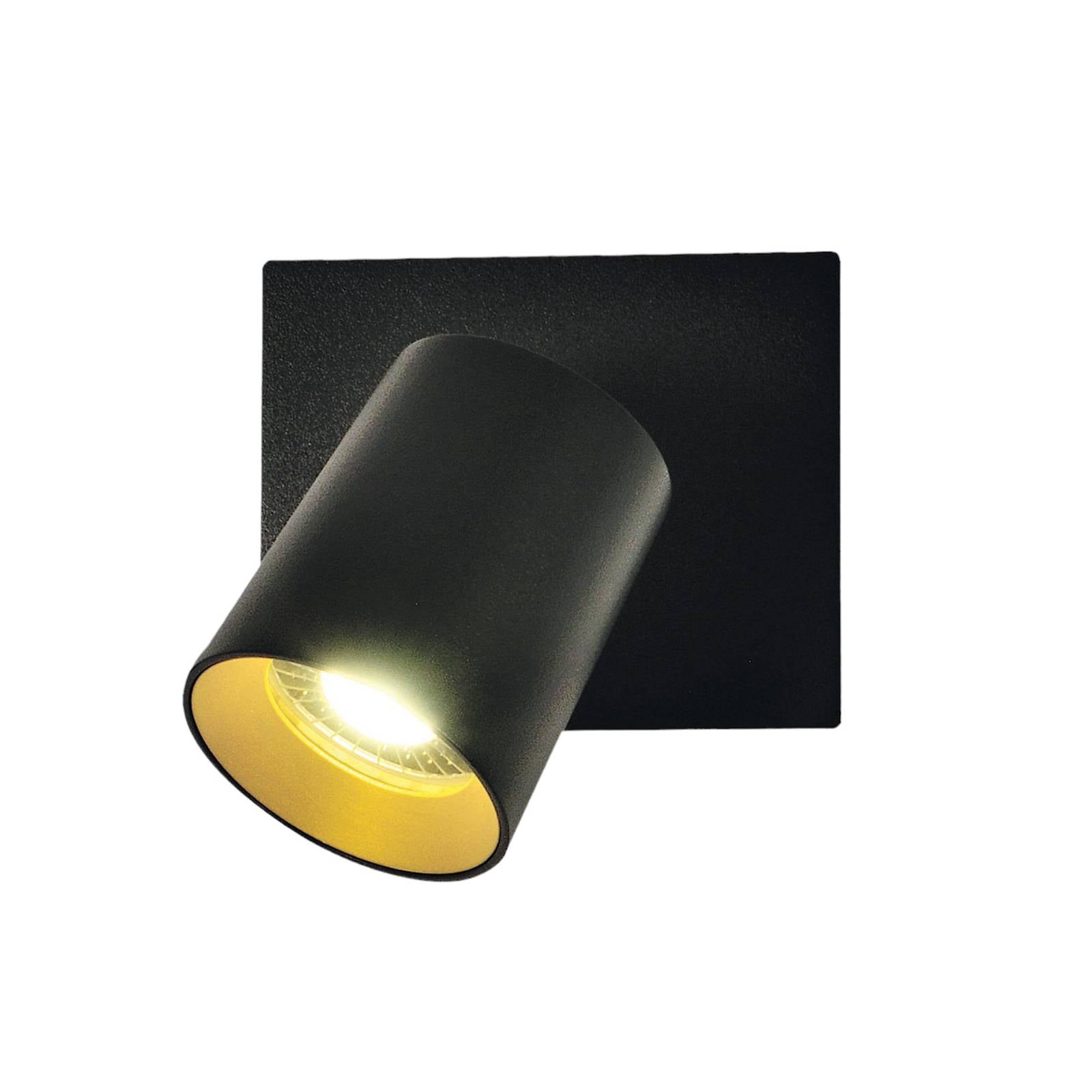 Spot Modo, 1-flammig, schwarz, Zierringe, GU10, Aluminium