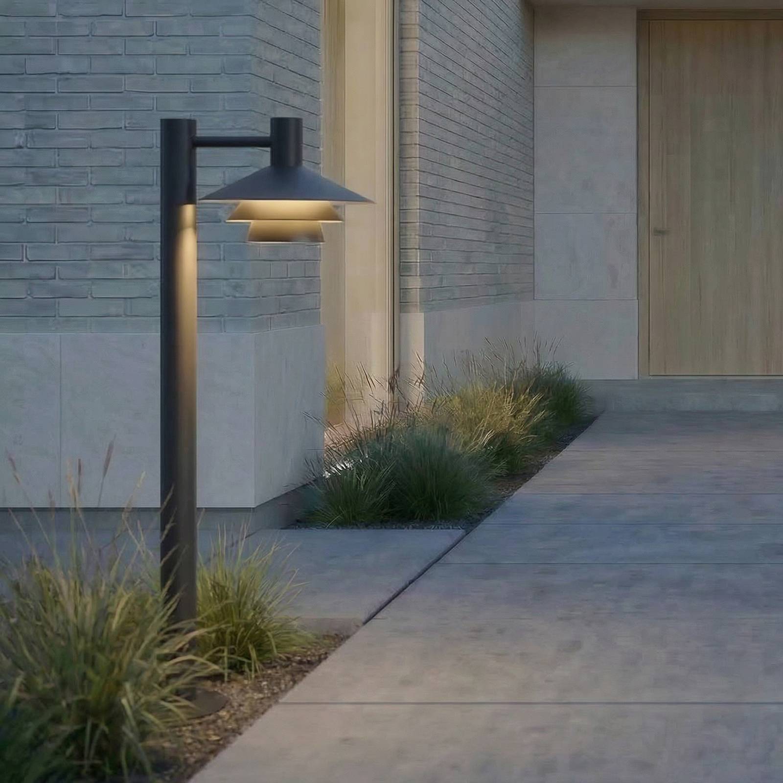 Bornes lumineuses LED Lucande Montaro, 100 cm, anthracite