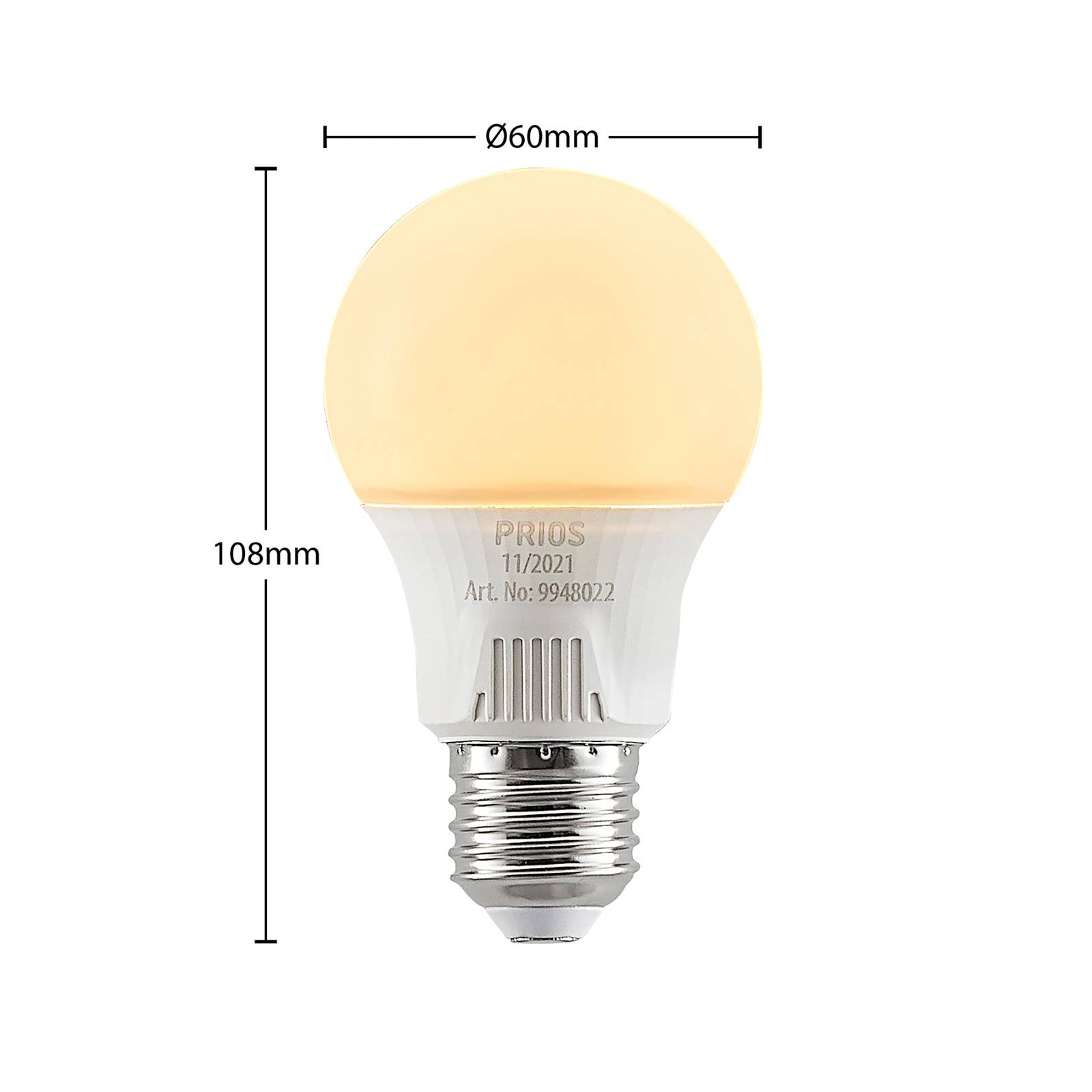 Żarówka LED E27 A60 7W biała 3 000 K 3 szt.