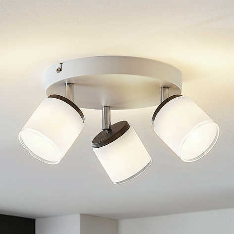 LED-Deckenspot Futura, 3-flammig rund