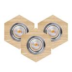 LED inbouwspot Sirion zeshoek eiken geolied per 3