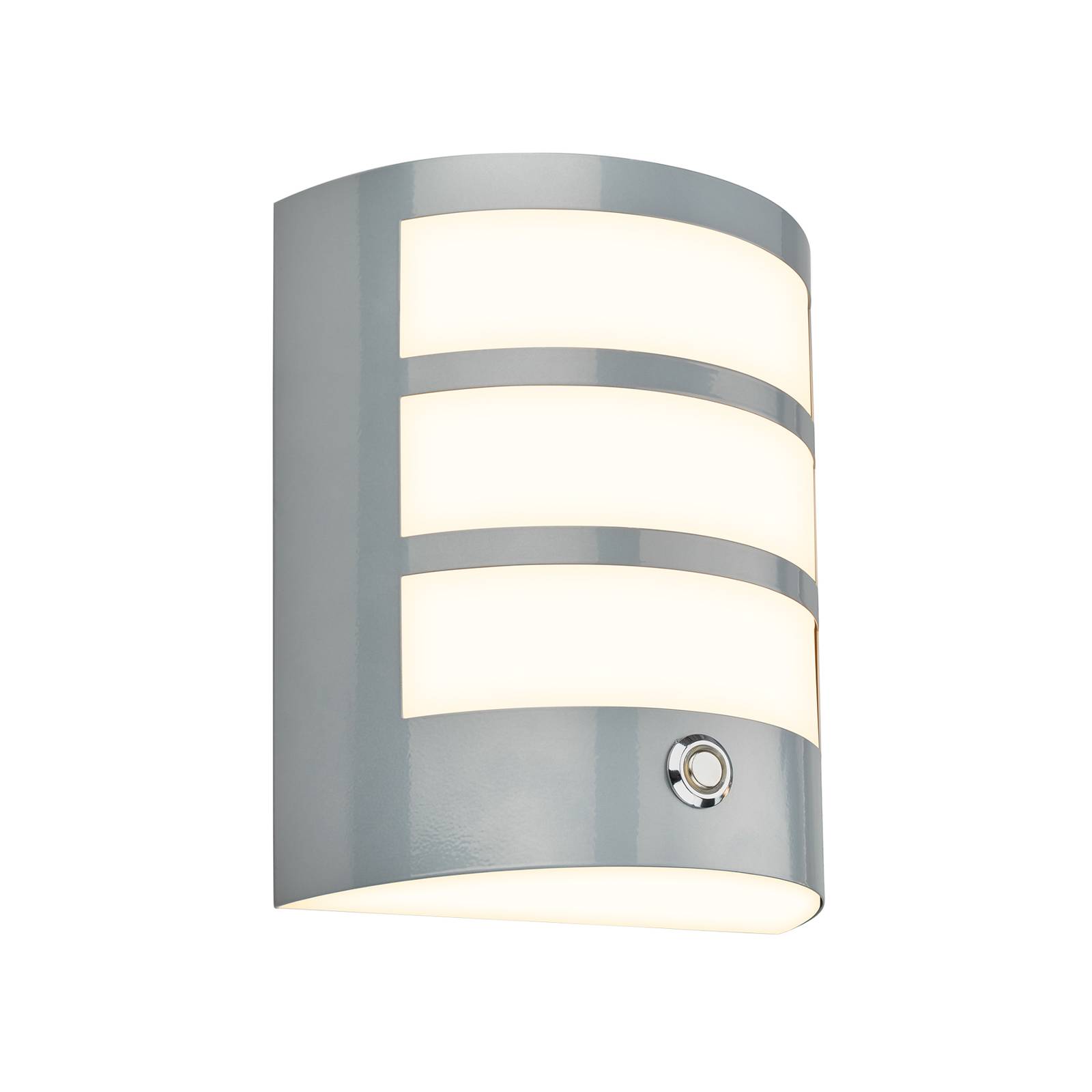 LED-Akku-Außenwandlampe 3793014, chromfarben, dimmbar, IP44