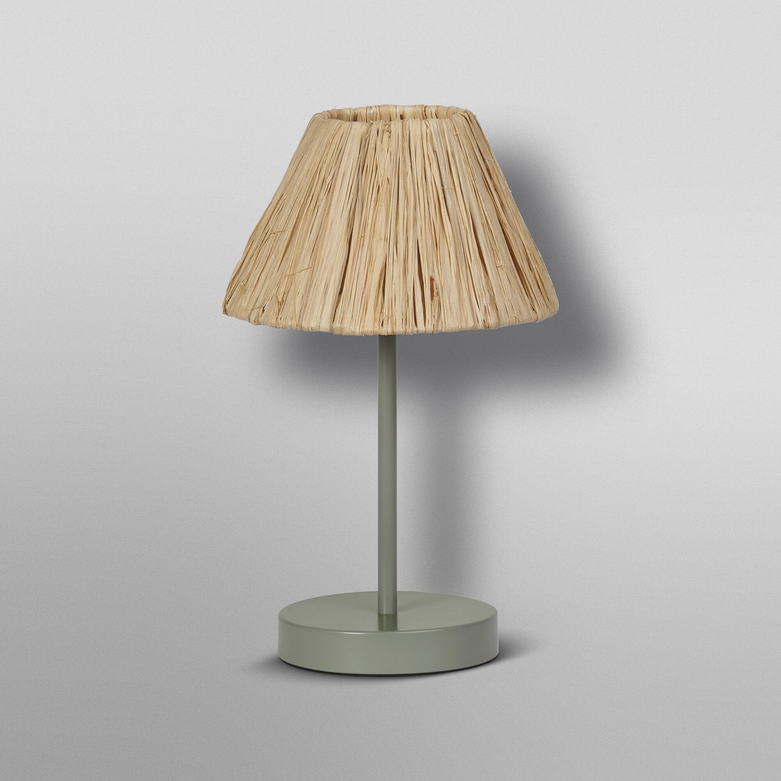 Stolová lampa OSRAM Decor Raffia, 1-pl., rafia, prírodná farba, E27