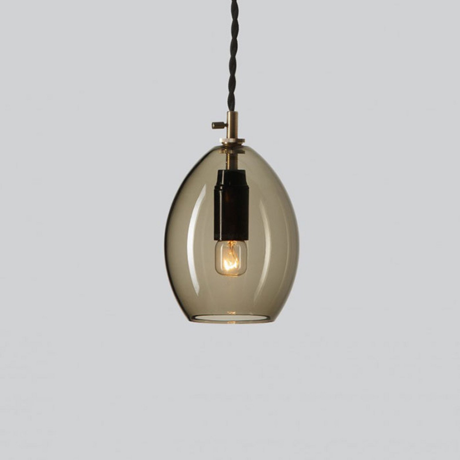 Northern Unika lampă suspendată gri fumuriu small - Camera de zi / sufragerie - Design industrial - Sticlă