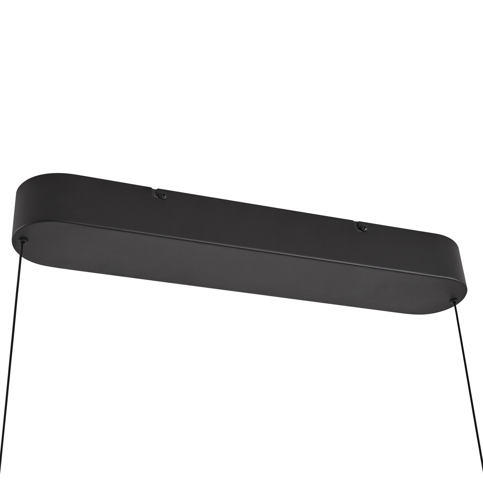 Lucande lampada LED a sospensione Clavit, nero, 140 cm, CCT