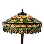 5LL-6086 bordlampe, tiffanydesign, grøn