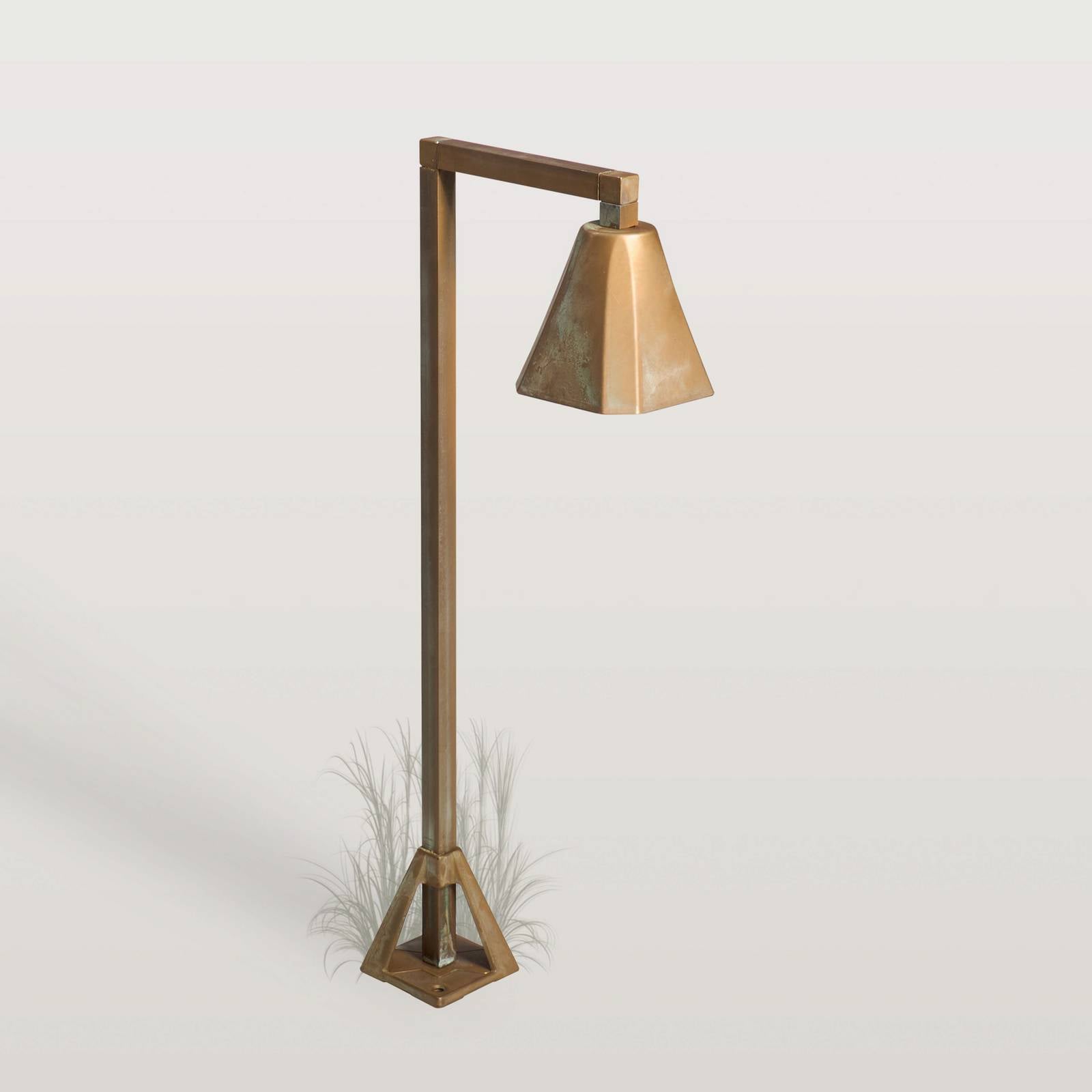 Słupek oświetleniowy LED Silva Frame, 50 x 19 cm, mosiądz postarzany