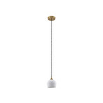 Nolane Hanglamp Wit/Geel Koper - Lindby