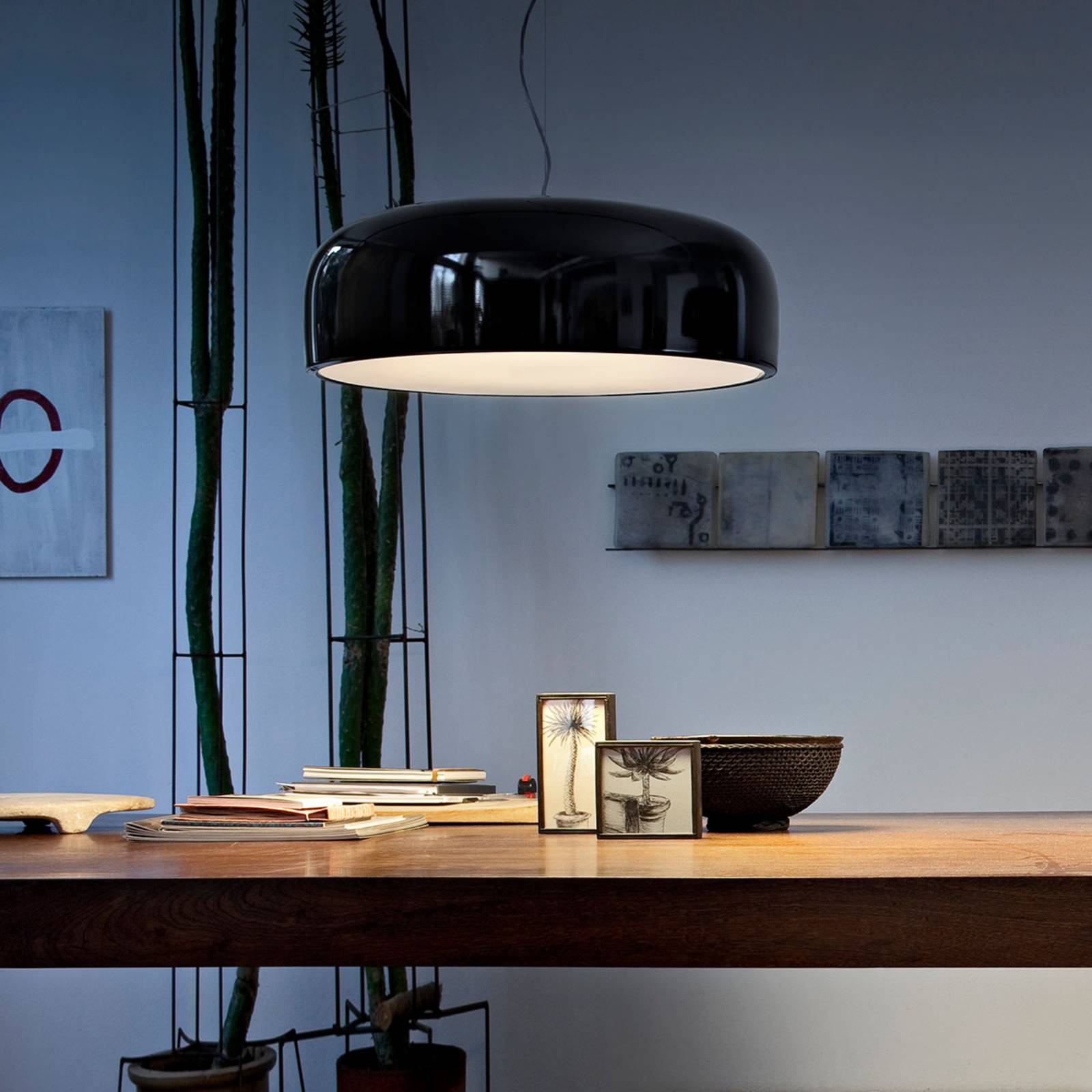 FLOS Smithfield S żyrandol LED, czarny