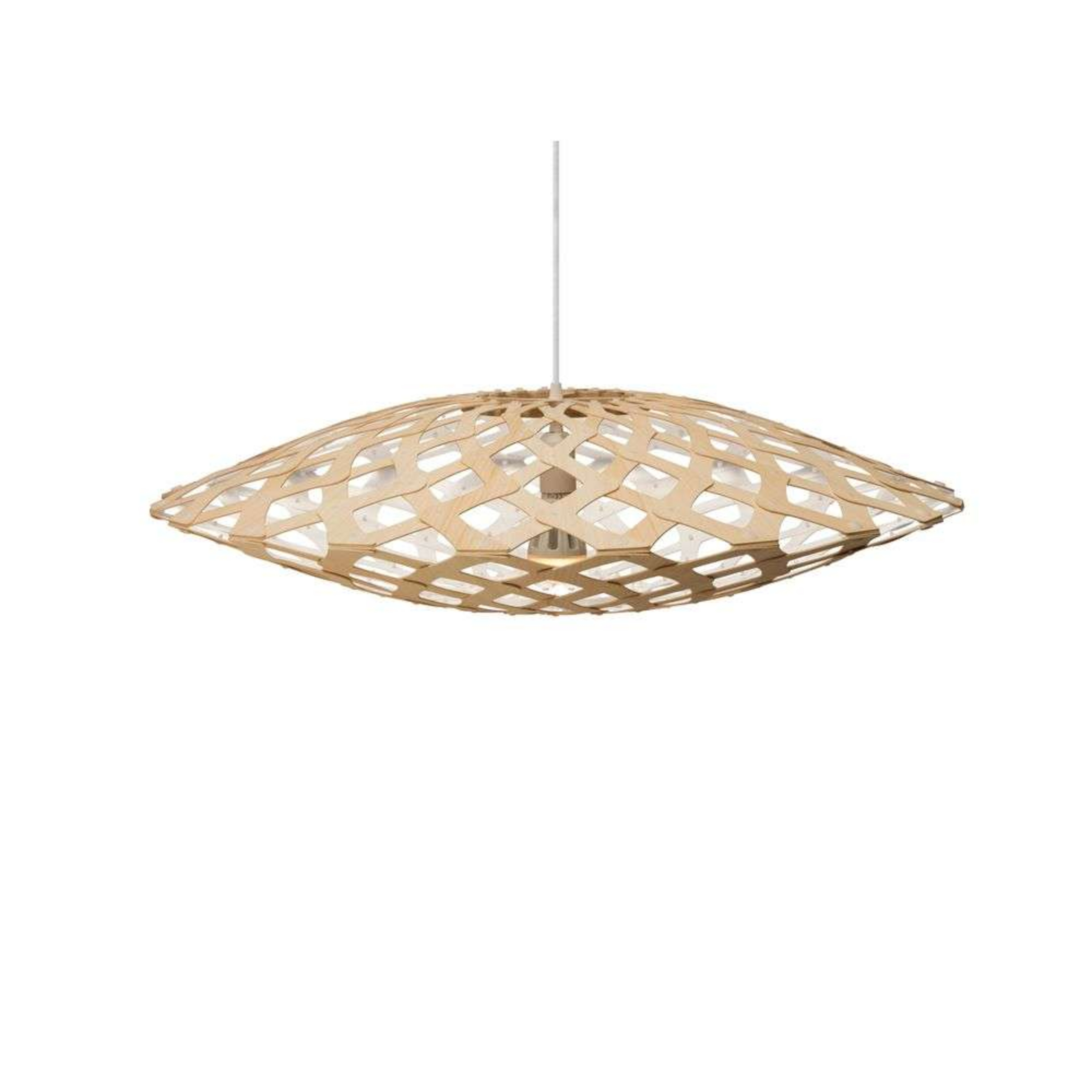 Flax Suspension Ø80 Blanc 1 Côté - David Trubridge
