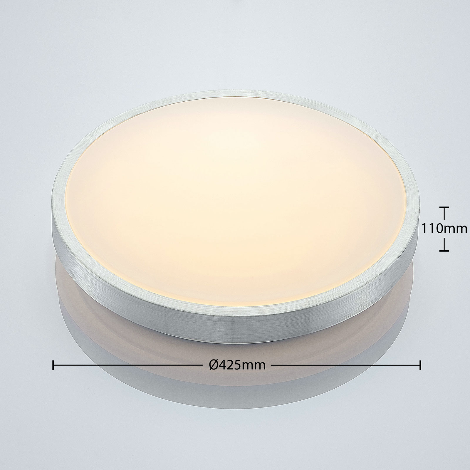 Emelie Round LED Kattovalaisin Ø42 Alu - Lindby