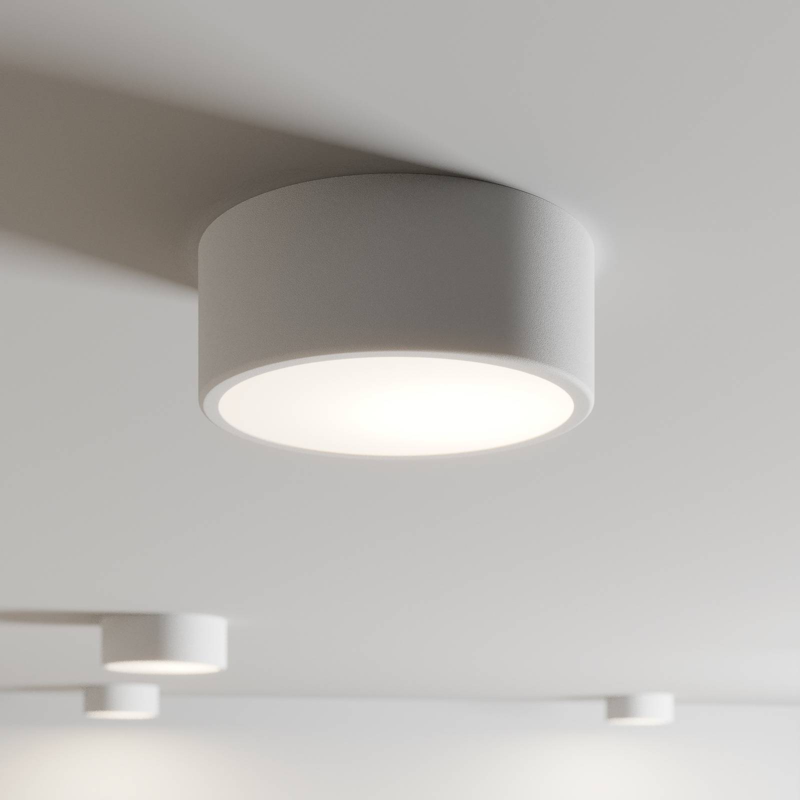 TEMAR LIGHTING Plafonnier Cleo Ø 20 cm blanc