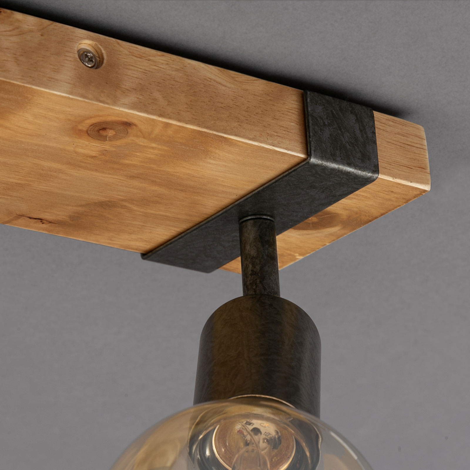 Lampa sufitowa Wood Basic, 2-punktowa
