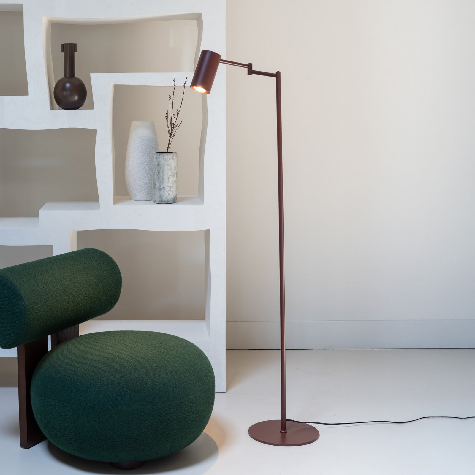 IT'S ABOUT ROMI Stehlampe Bilbao, dunkelrot, Höhe 154 cm