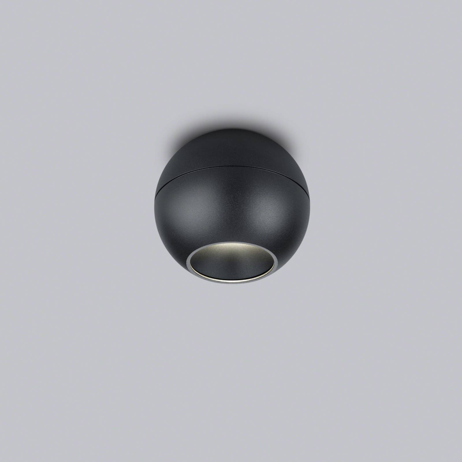 Helestra Eto LED-takspotlight Ø10cm 927 svart