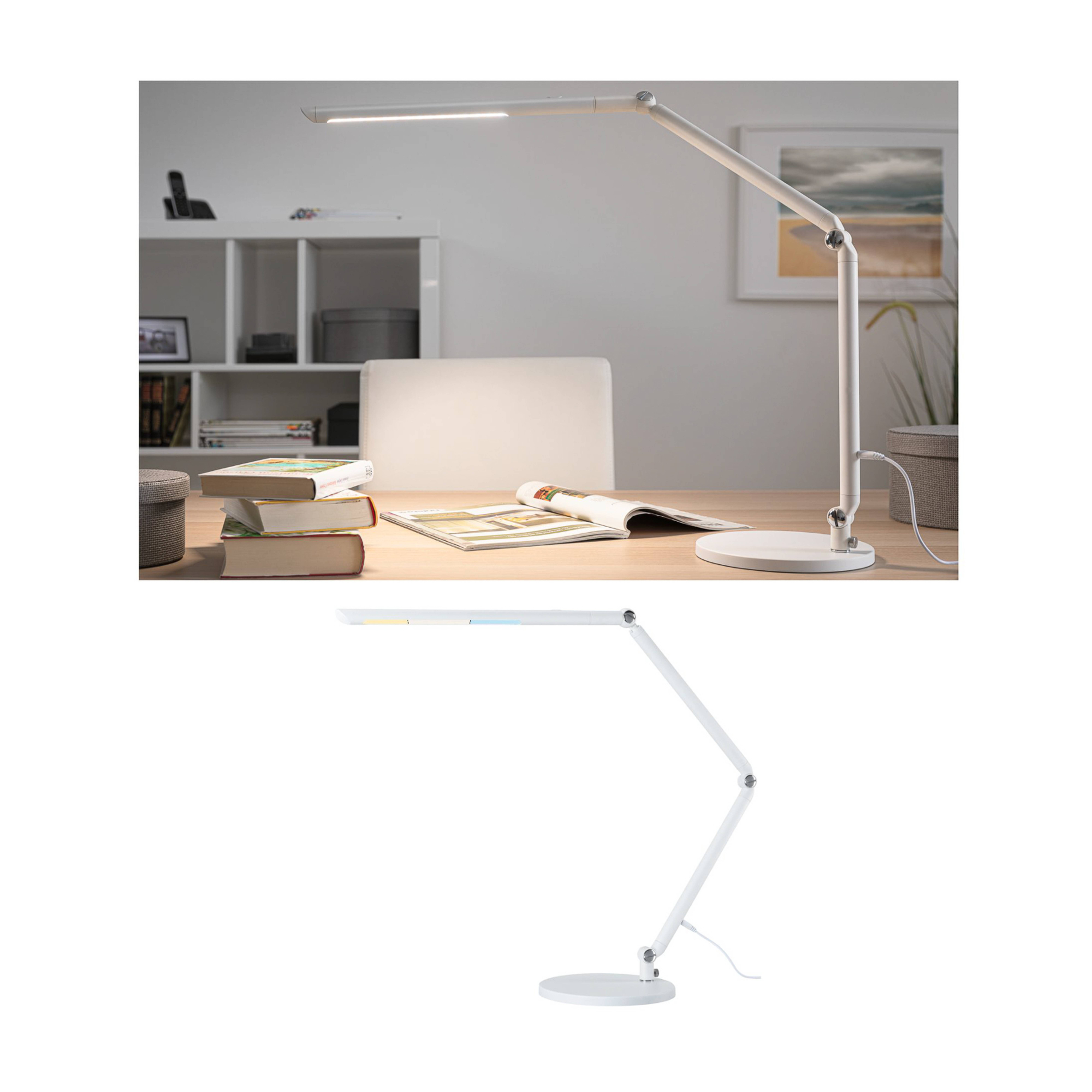 Paulmann FlexBar LED-Schreibtischlampe weiß