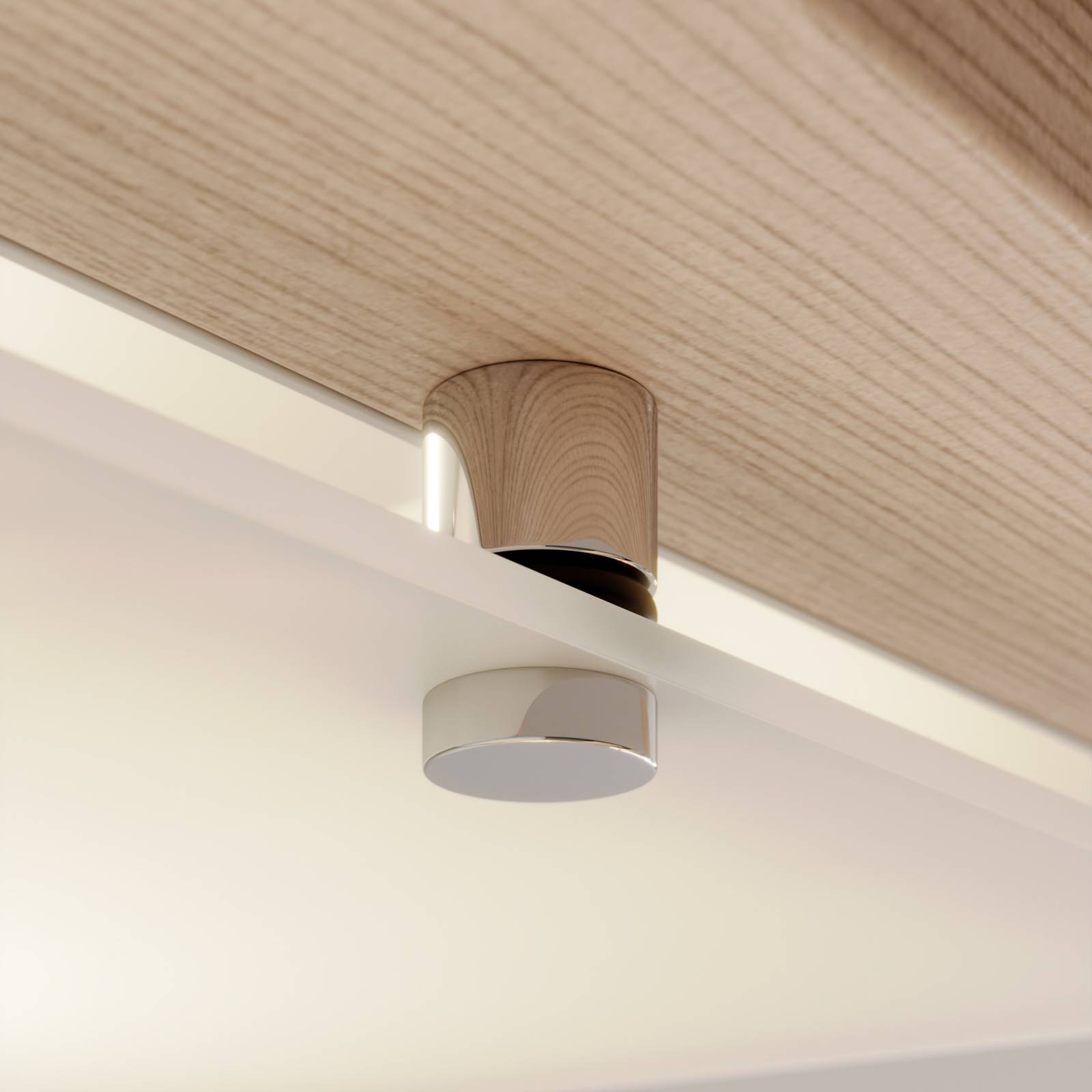 Envostar Kerio lampa sufitowa, 30x30 cm, sosna naturalna