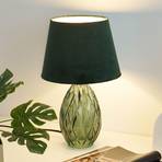 Pauleen Crystal Velvet bordslampa med glasfot