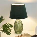 Pauleen Crystal Velvet table lamp with glass base