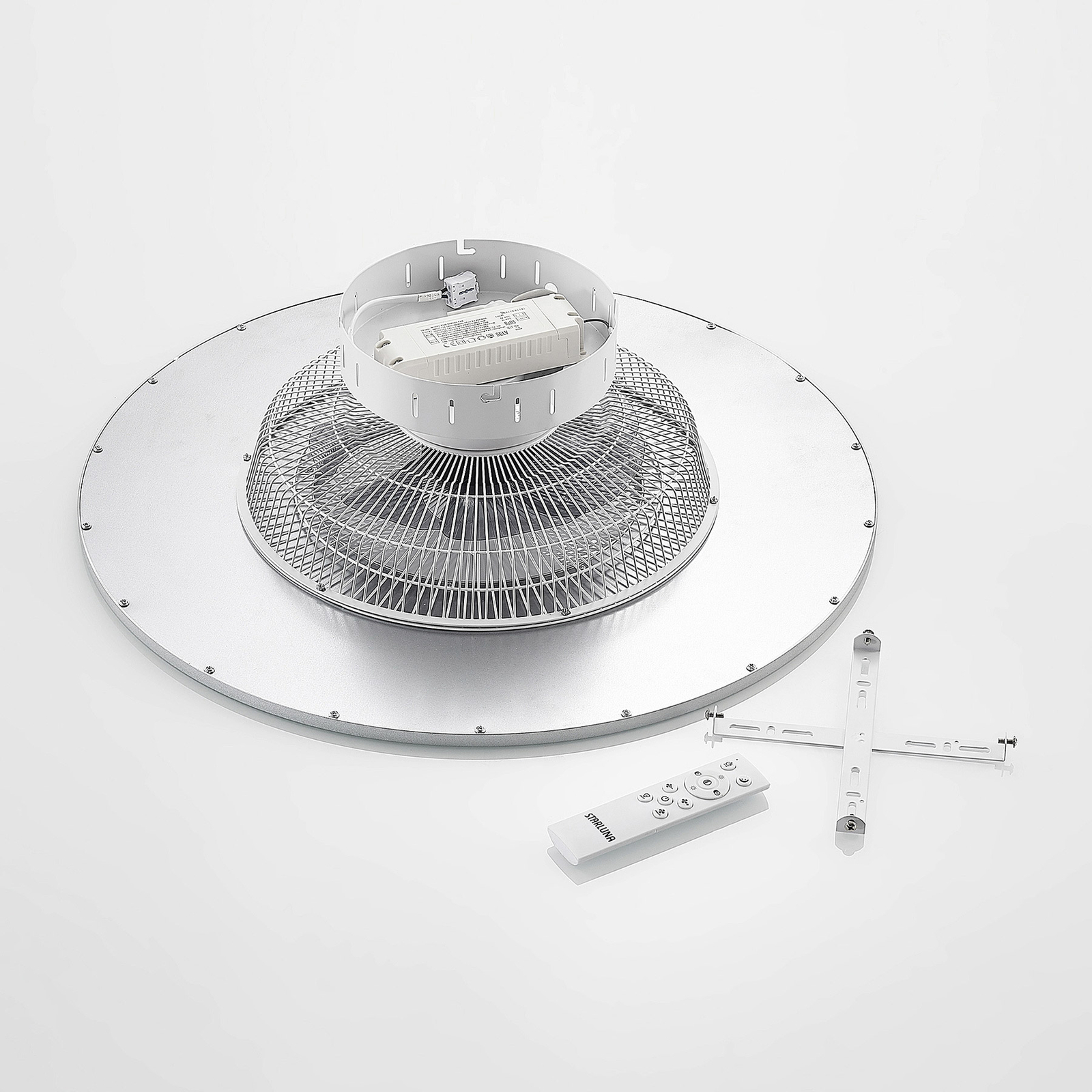 Stropný ventilátor Starluna LED Romea, okrúhly, DC, tichý, 60 cm