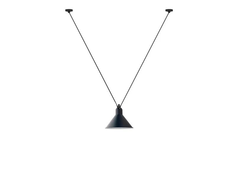 Lampe Gras - 323 L Pendel Konisk Blå