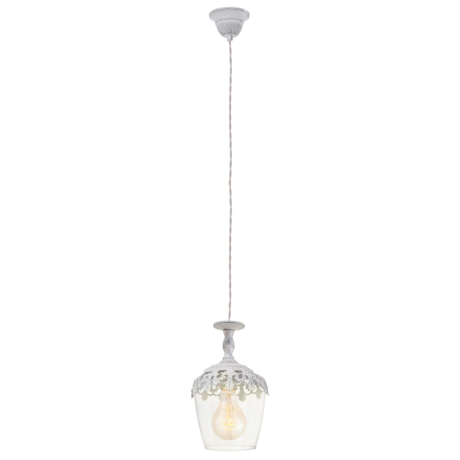 Florinia - wit gepatineerde hanglamp