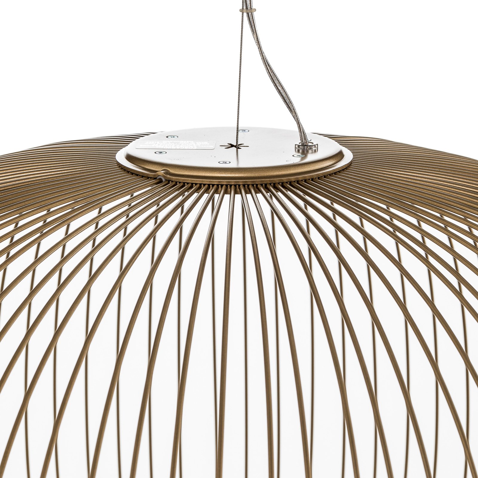Spokes 3 MyLight LED-Hängelampe, gold - Foscarini