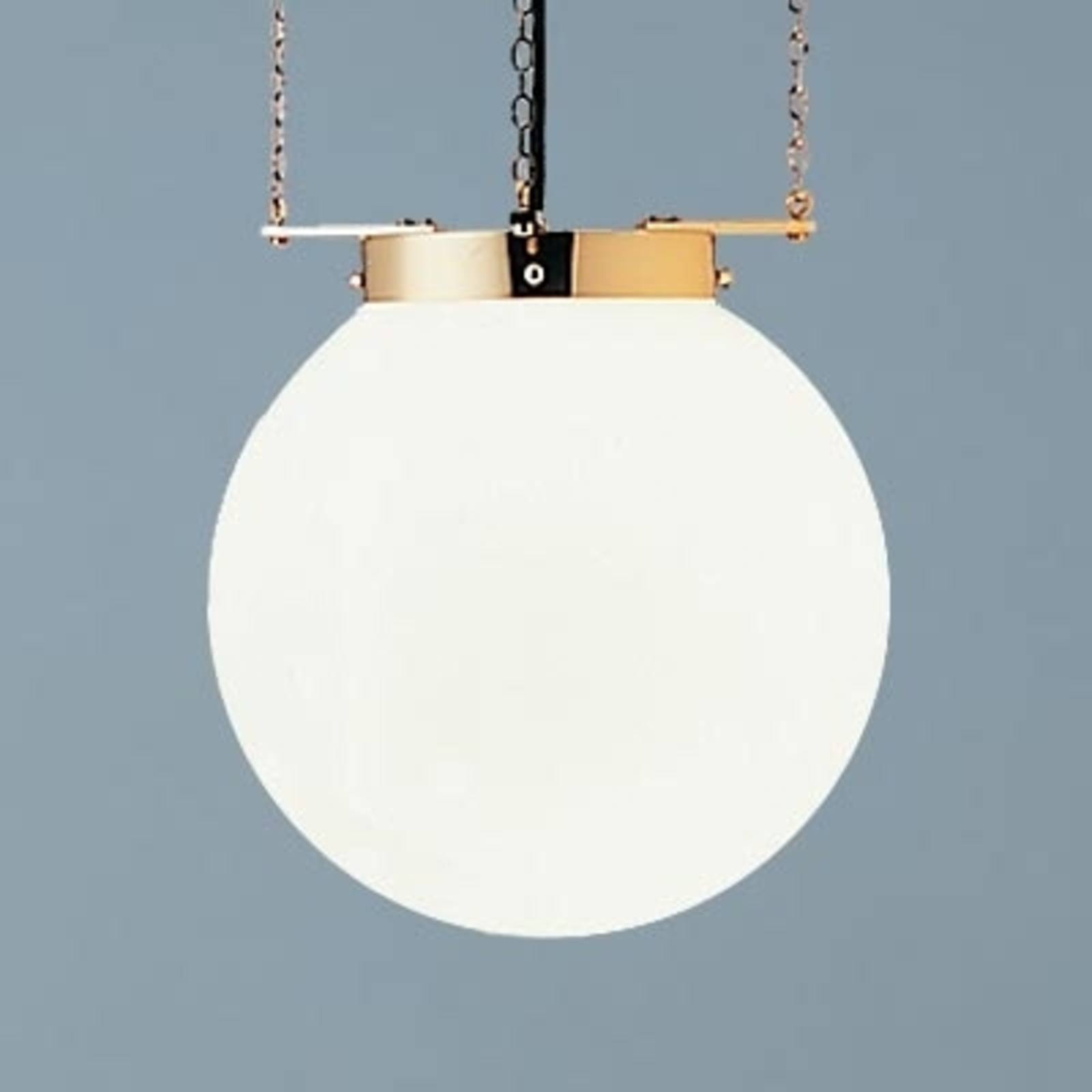 Lampa wisząca w stylu Bauhaus mosiądz 30 cm