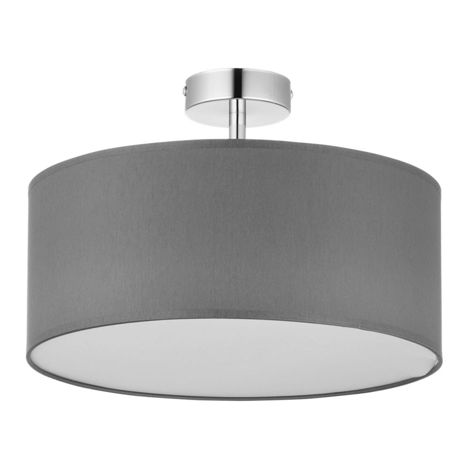 Rondo semiflush ceiling light, grey Ø 45 cm Lights.ie