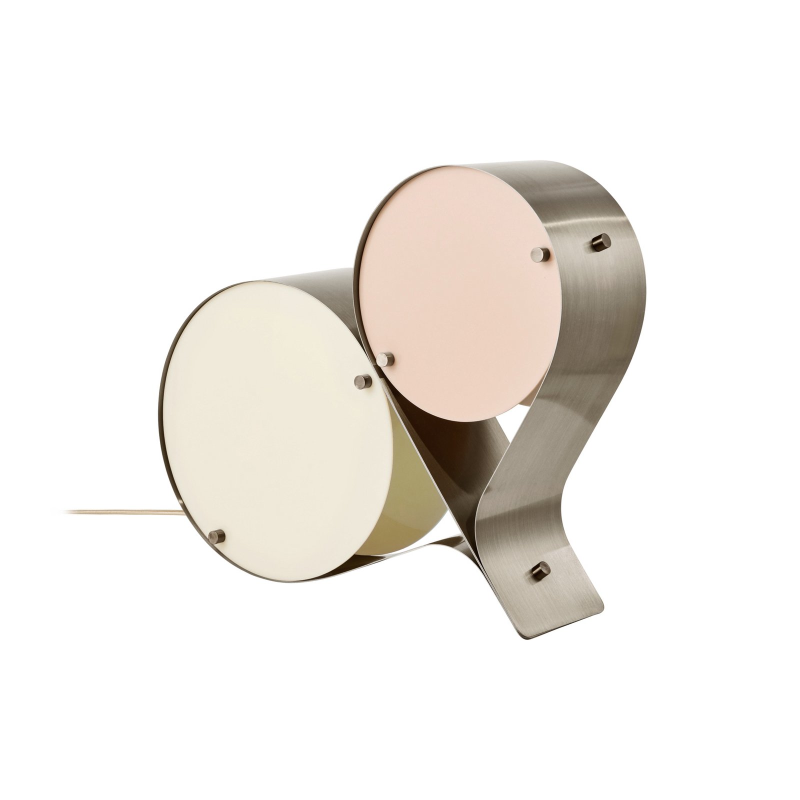 Coppia Bordslampa Brons Stål/Ivory/Blush - GUBI