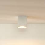 Spot pour plafond Bodi, angulaire, blanc, GU10, à 1 lampe, aluminium