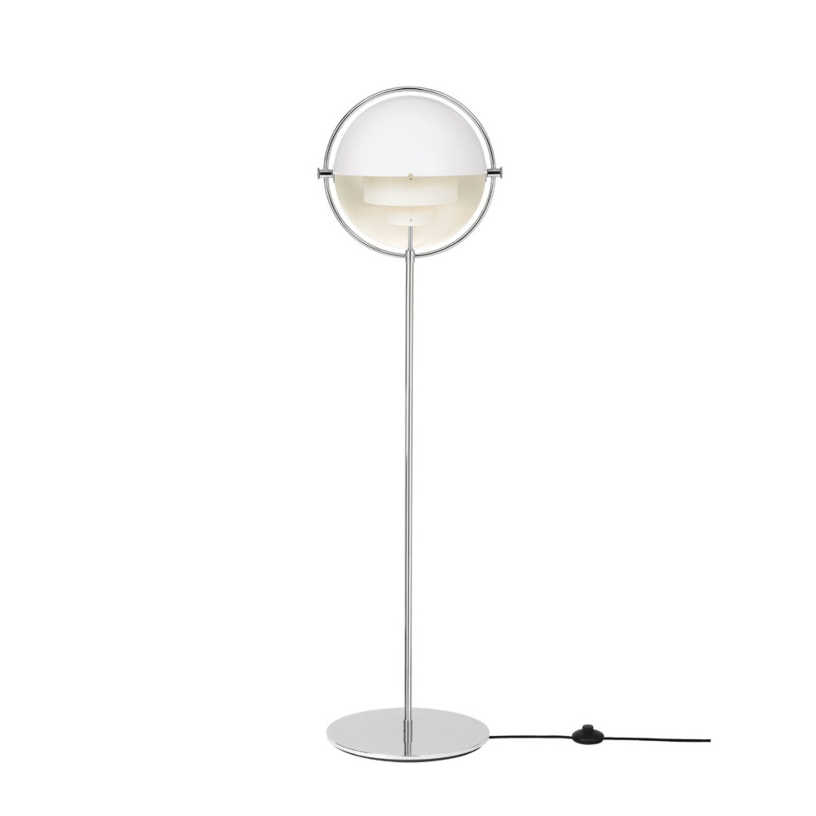 Multi-Lite Lampadar Chrome/White - GUBI