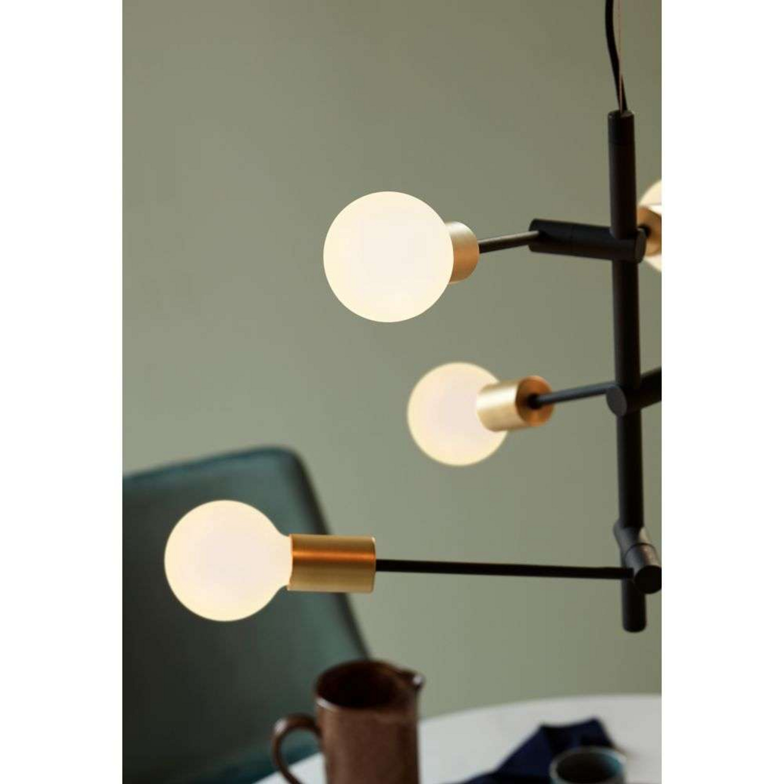 Josefine Lustră Pendul Black/Brass - Nordlux