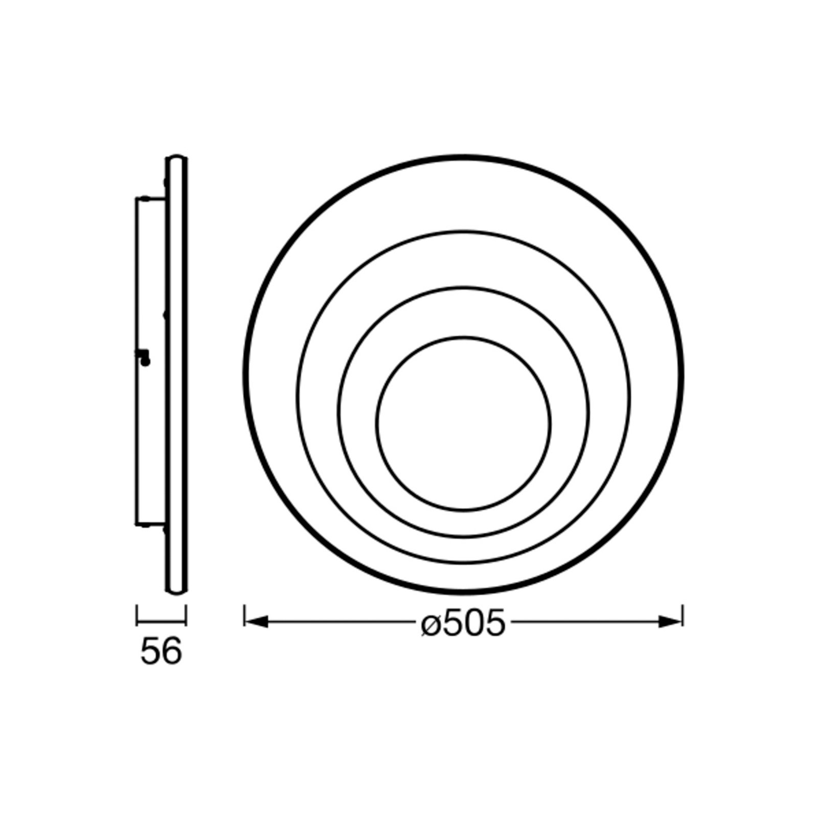 LEDVANCE Orbis Spiral Round Deckenleuchte Ø50,5cm