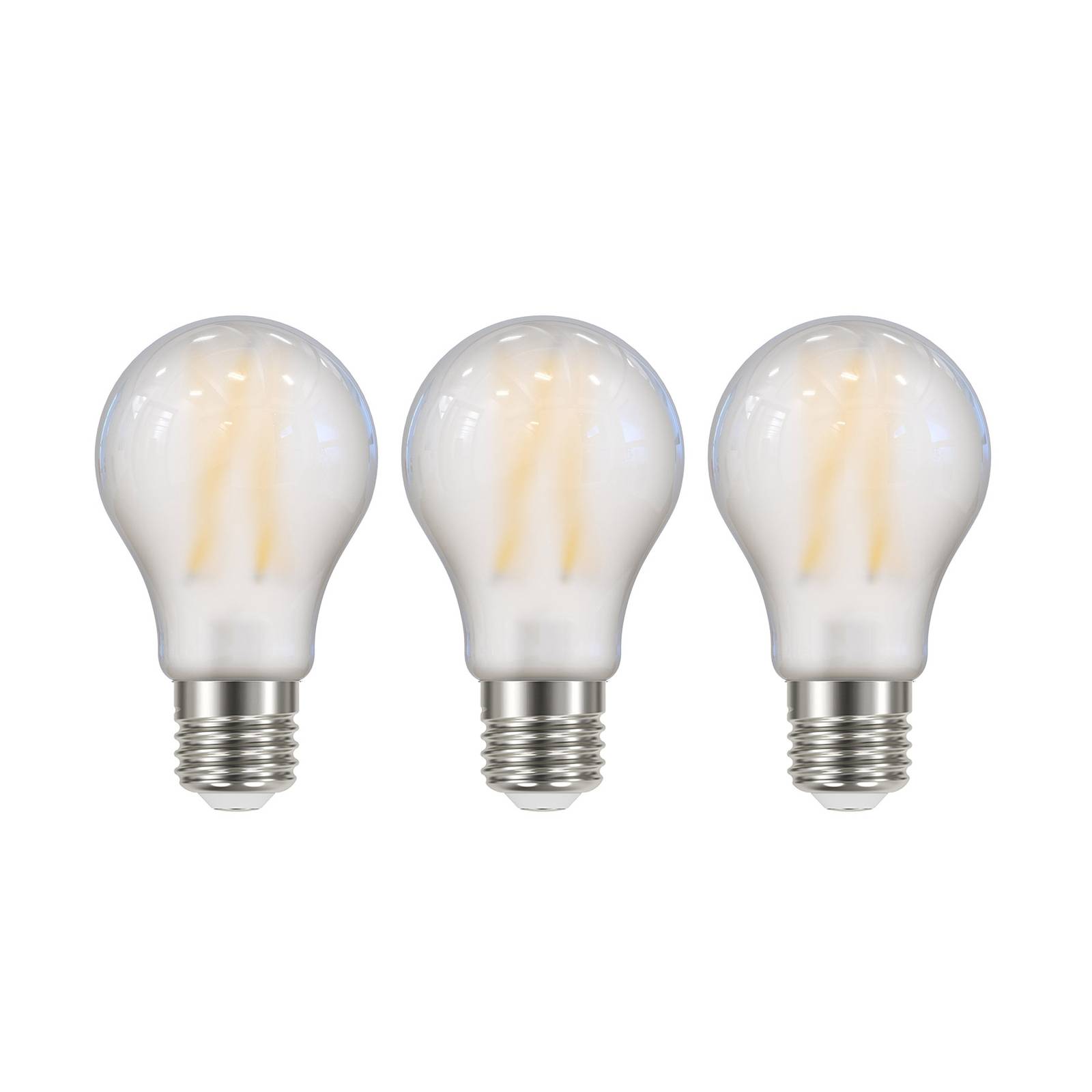 E-shop LED žiarovka Filament matná E27 A60 3,8W 2700K 806 lm 3er
