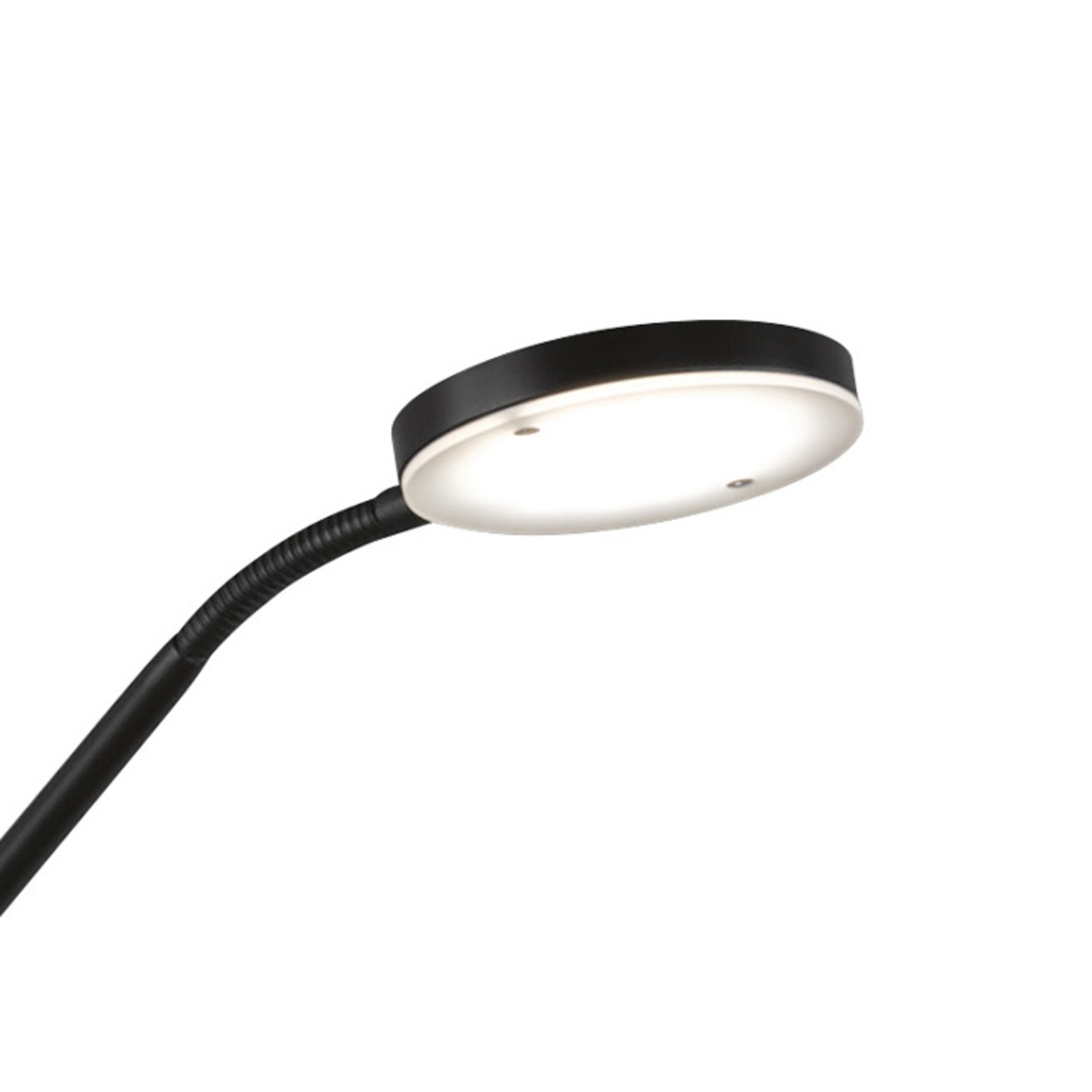 Lampadaire LED Fabi avec liseuse, noir mat