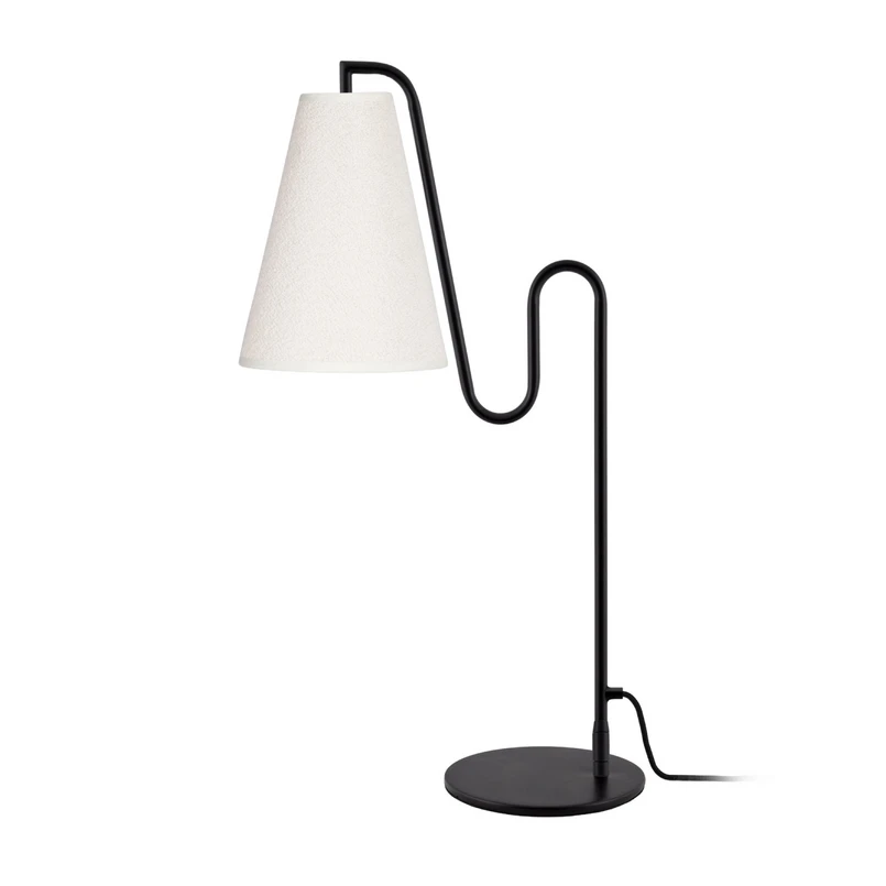 Globen Lighting - Lou bordslampa, svart/vit, höjd 55 cm