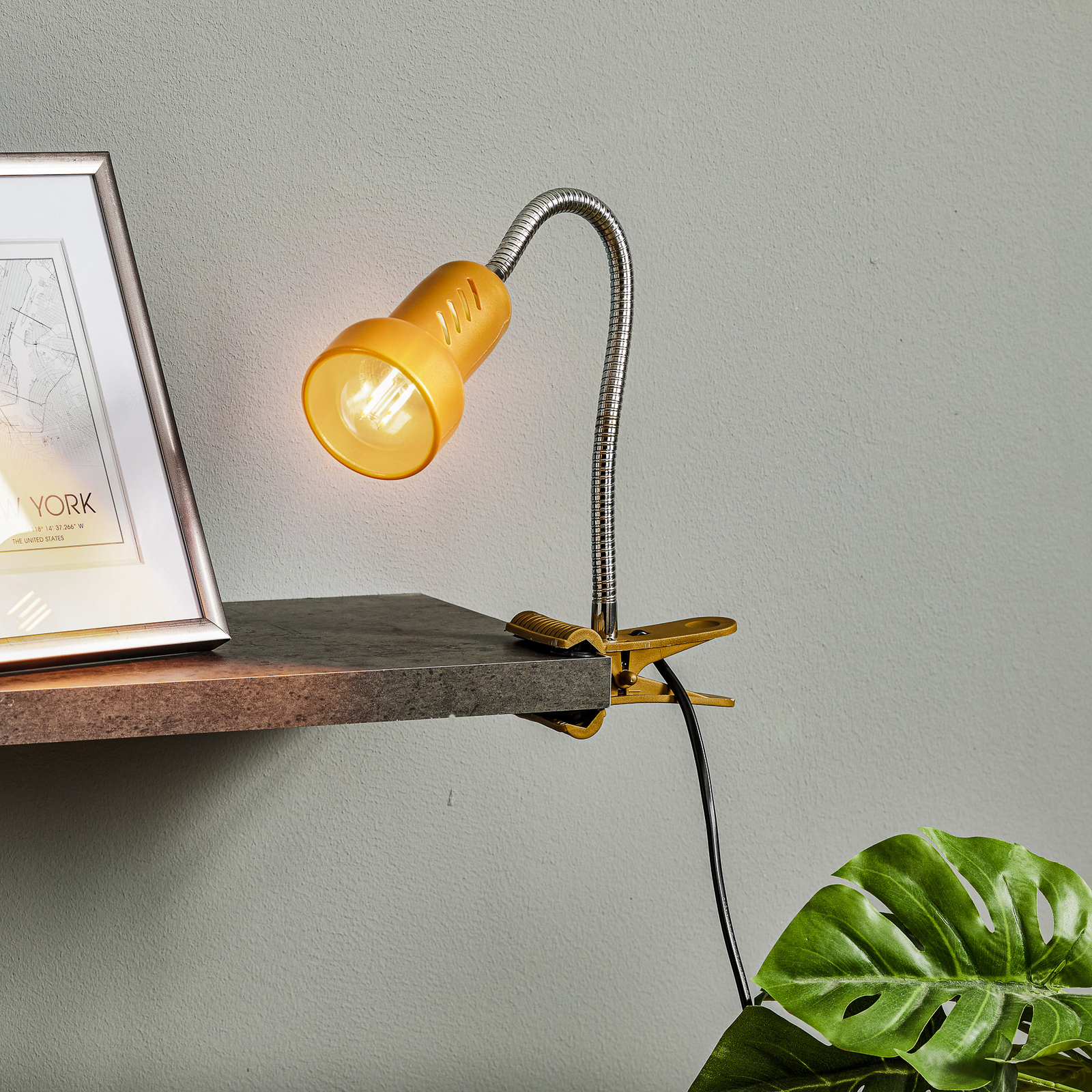 lampara flexo de pinza - medida 30 cm - vintage - Compra venta en