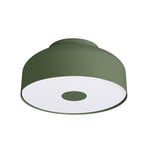 CLARO stropna svjetiljka, maslinasto zelena, Ø 30 cm metalna 4 x E27 - SOLLUX