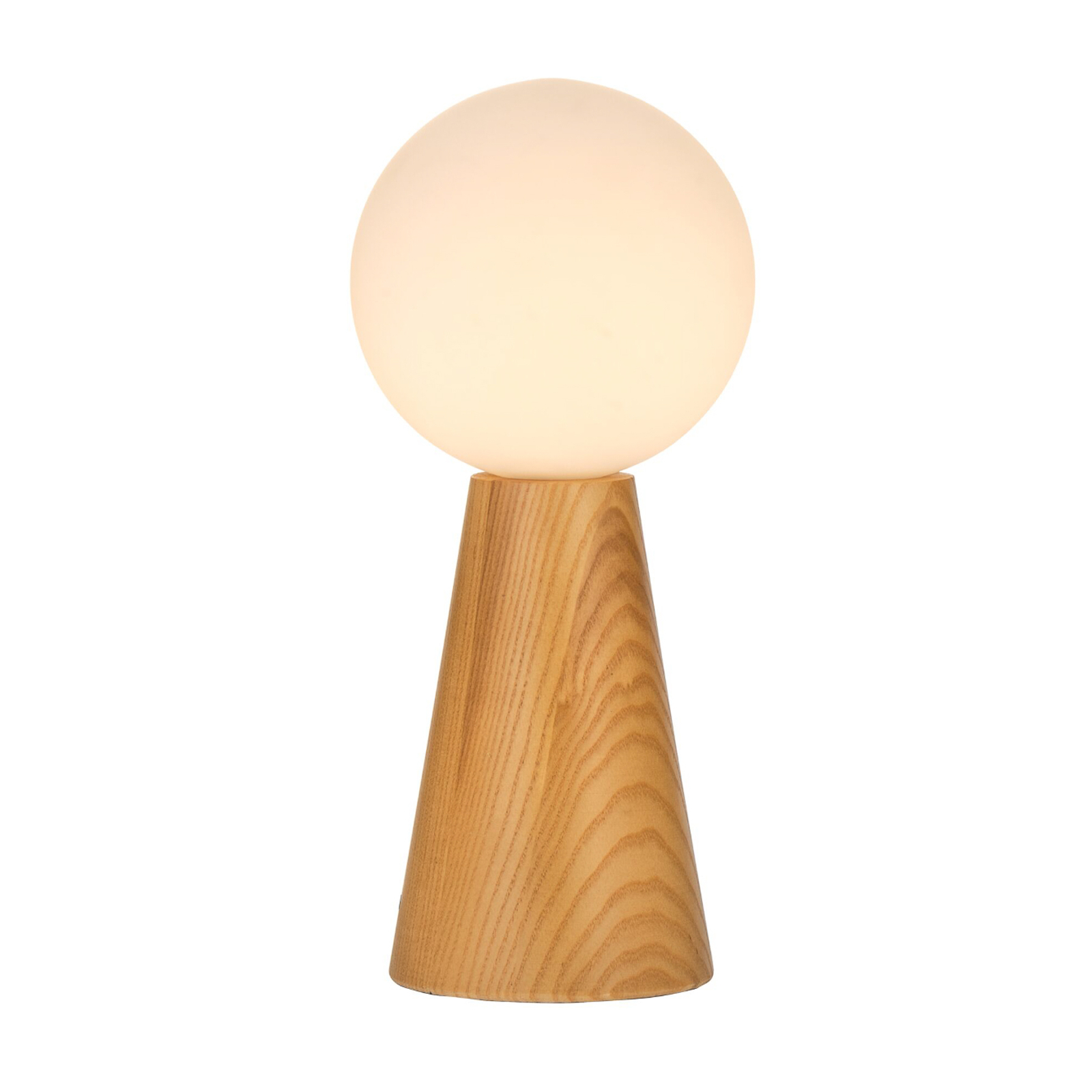 Pauleen Woody Soul -pöytälamppu, puu, lasipallo