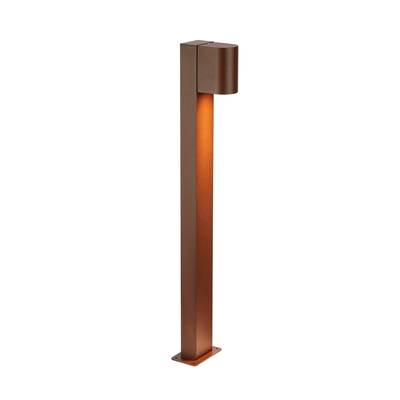 Markslöjd Bornes lumineuses LED Alor, marron, IP65, hauteur 75 cm, à intensité variable