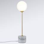 Moa - puristisk bordlampe med marmorsokkel