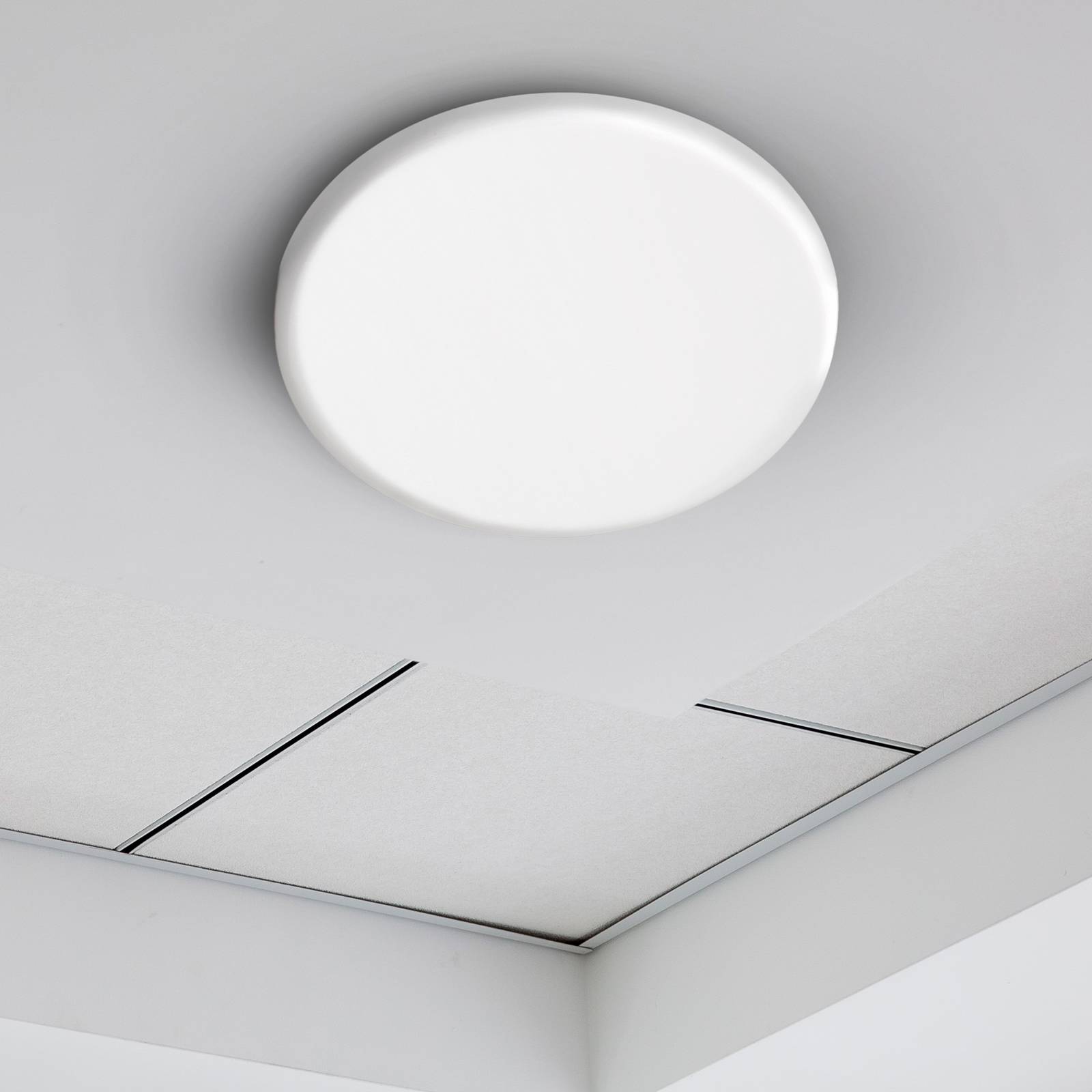 Oprawa wpuszczana LED Suma, Ø 15,5 cm, biała, sączeniowa, IP44